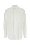 Jw Anderson White Poplin Shirt In White
