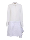 JW ANDERSON WHITE SHIRT DRESS