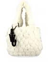 Jw Anderson Small Blanket Tote Bag In Neutrals