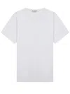 Jw Anderson White Solid Crew Neck T-shirt In White