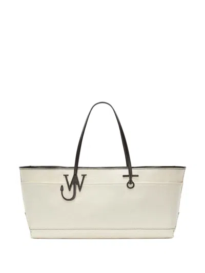 Jw Anderson White Stretch Anchor Canvas Tote Bag