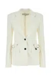Jw Anderson White Stretch Polyester Blend Blazer