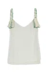 Jw Anderson Off White Tassel Strap Camisole In White