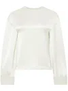 Jw Anderson Turn-up Cuffs Blouse In White