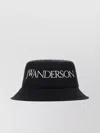 Jw Anderson Logo Embroidered Bucket Hat In Black