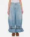 Jw Anderson Wide Jeans In Sky Blue