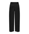 Jw Anderson Wide-leg Mid-rise Trousers In Black