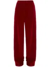 Jw Anderson Pantalone In Velluto Rosso Donna In Red