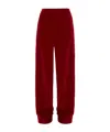 Jw Anderson Pantalone In Velluto Rosso Donna In Red