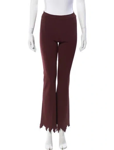Pre-owned Jw Anderson Wide Leg Pants In Burgundy
