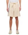 Jw Anderson Linen And Cotton Shorts In Neutrals