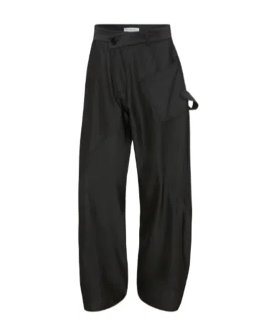 Jw Anderson Wide-leg Straight Trousers In Black