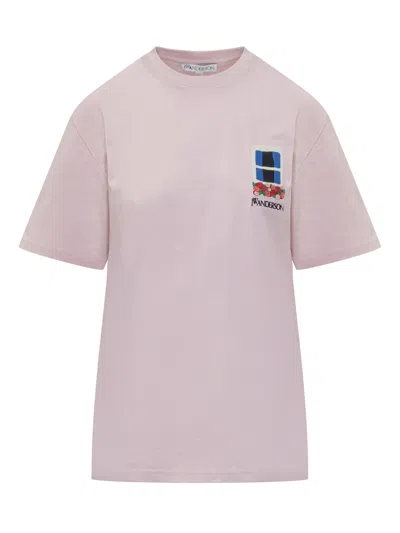 JW ANDERSON WINDOW EMBROID T-SHIRT