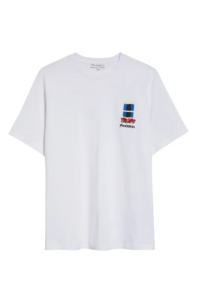 Jw Anderson "window" T-shirt In White