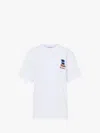 Jw Anderson J. W. Anderson Window Embroidered White Cotton T-shirt In White