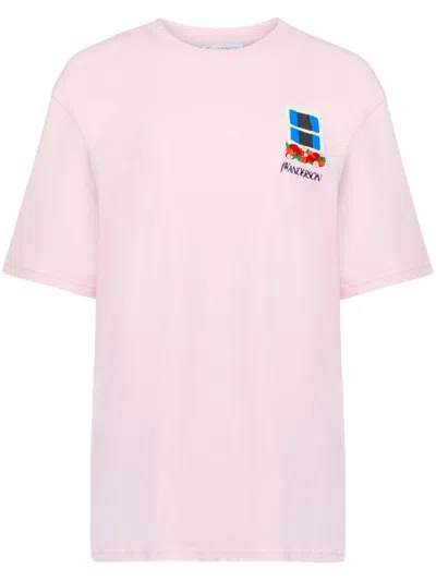 JW ANDERSON WINDOW-EMBROIDERED T-SHIRT