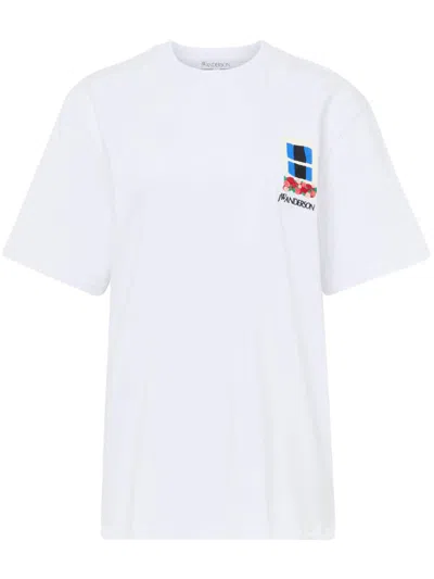 JW ANDERSON WINDOW-EMBROIDERED T-SHIRT