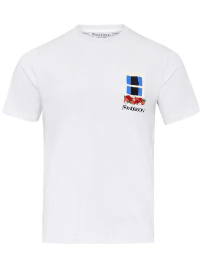 Jw Anderson "window" T-shirt In White