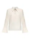 Jw Anderson J. W. Anderson Flared Cuffs White Knitwear In White