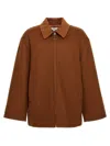 Jw Anderson J.w.anderson 'wire Puller' Short Coat In Brown