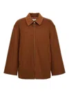 Jw Anderson J.w.anderson 'wire Puller' Short Coat In Brown