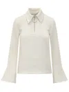 Jw Anderson J.w. Anderson Wire Puller Top In Off White