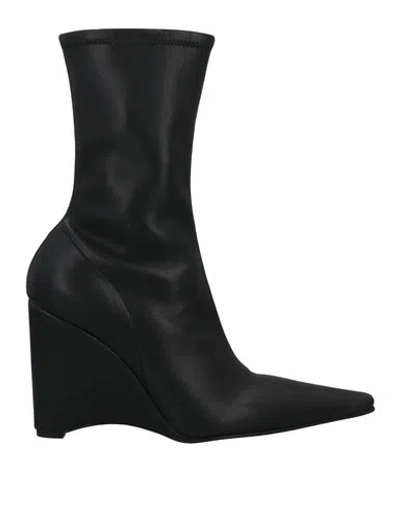 Jw Anderson Woman Ankle Boots Black Size 9 Soft Leather