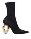 Jw Anderson J. W.anderson Pointed Chain Booties With Statement Heel 7 Cm In Black