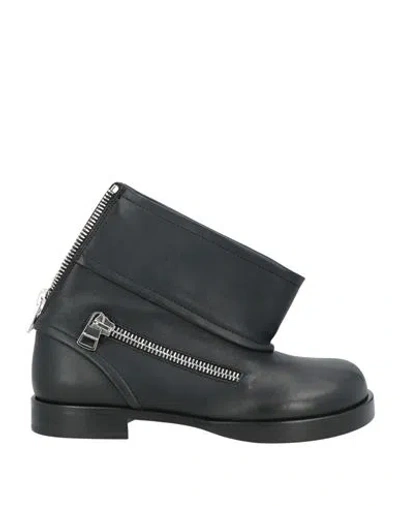 Jw Anderson Woman Ankle Boots Black Size 8 Calfskin