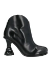 Jw Anderson Leather Twisted Heel Ankle Boots