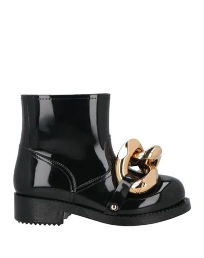 JW ANDERSON JW ANDERSON WOMAN ANKLE BOOTS BLACK SIZE 8 RUBBER