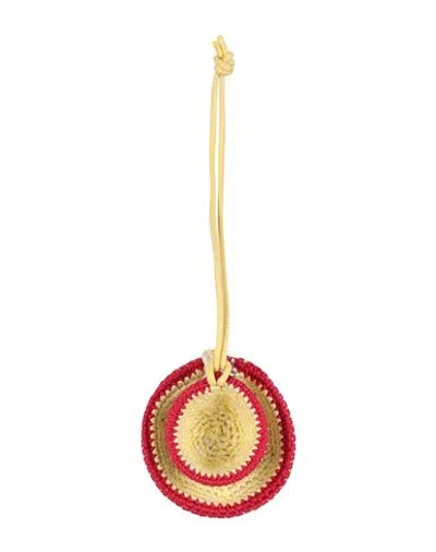 Jw Anderson Woman Bag Accessories & Charms Pastel Yellow Size - Textile Fibers