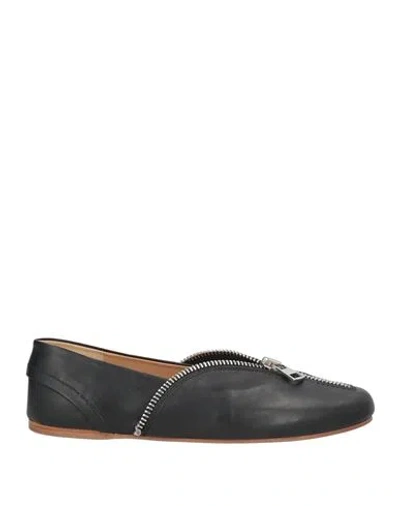 Jw Anderson Woman Ballet Flats Black Size 8 Calfskin