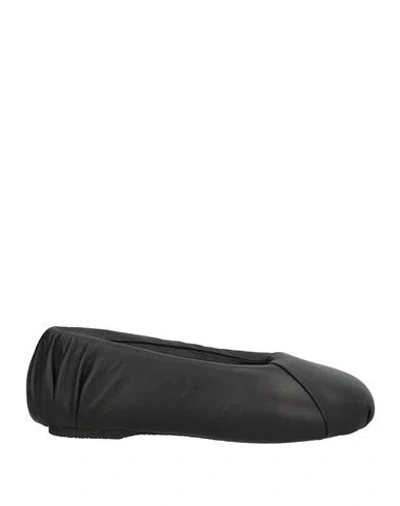 Jw Anderson Woman Ballet Flats Black Size 8 Lambskin