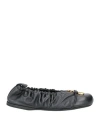 Jw Anderson Woman Ballet Flats Black Size 8 Leather