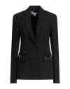 Jw Anderson Padlock Strap Wool Blazer In Black