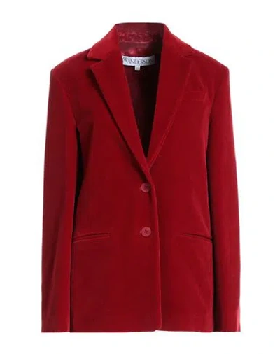 Jw Anderson Woman Blazer Red Size 6 Cotton