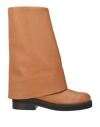 Jw Anderson Woman Boot Tan Size 7 Calfskin In Brown