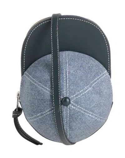 Jw Anderson Woman Cross-body Bag Blue Size - Leather, Textile Fibers