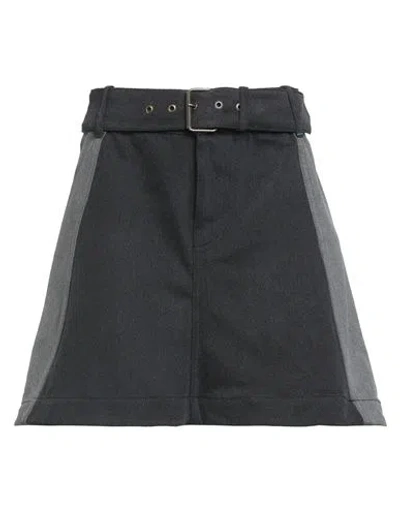 Jw Anderson Woman Denim Skirt Black Size 6 Cotton