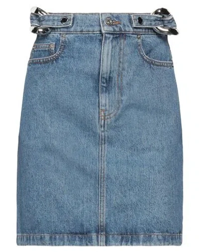 JW ANDERSON JW ANDERSON WOMAN DENIM SKIRT BLUE SIZE 4 COTTON