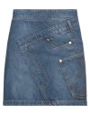 Jw Anderson Mini Skirt With Asymmetric Design And Pockets In Blue