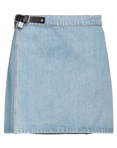 Jw Anderson Woman Denim Skirt Blue Size L Cotton
