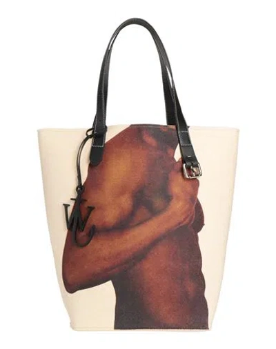 Jw Anderson Woman Handbag Beige Size - Textile Fibers