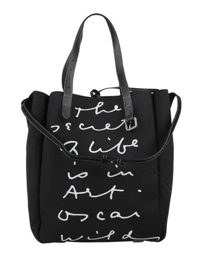 Jw Anderson Woman Handbag Black Size - Textile Fibers, Leather