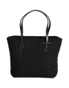 Jw Anderson Woman Handbag Black Size - Textile Fibers, Leather
