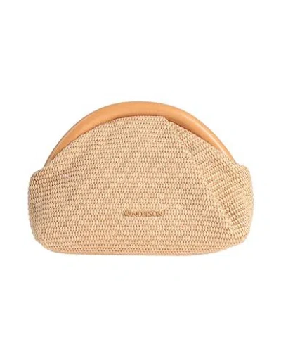 Jw Anderson Woman Handbag Camel Size - Leather, Textile Fibers