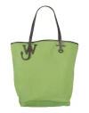 Jw Anderson Woman Handbag Green Size - Leather, Textile Fibers