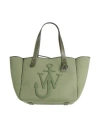 Jw Anderson Woman Handbag Sage Green Size - Textile Fibers, Leather In Green