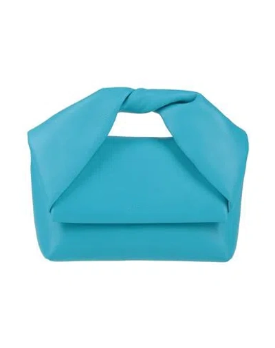 Jw Anderson Woman Handbag Turquoise Size - Leather In Blue